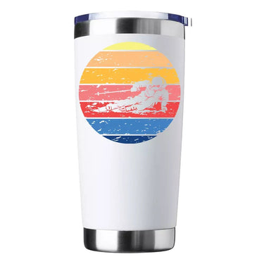 Vintage Skier 20oz Insulated Vacuum Sealed Tumbler
